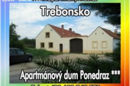 Ubytování na Třeboňsku: Apartmánový dům Ponědraž